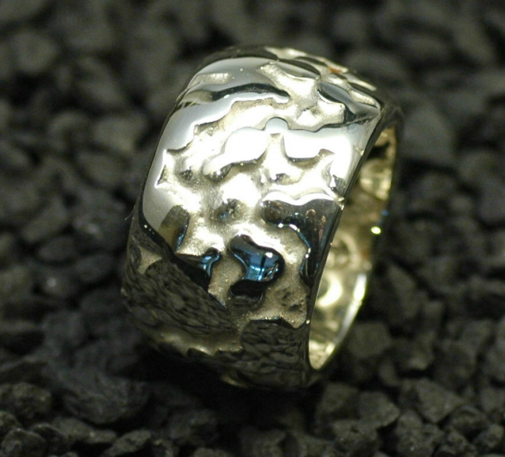 Silber Designer Ring 15mm